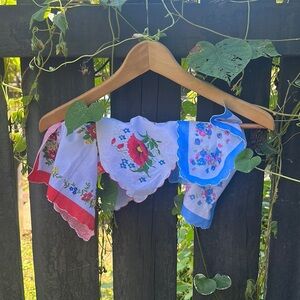 Vintage Inspired Floral Handkerchiefs